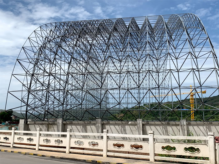 陕西山寨矿储煤棚网架